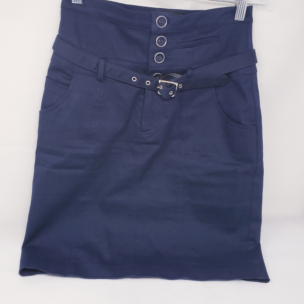 NAVY BLUE  BEBE  SKIRT.